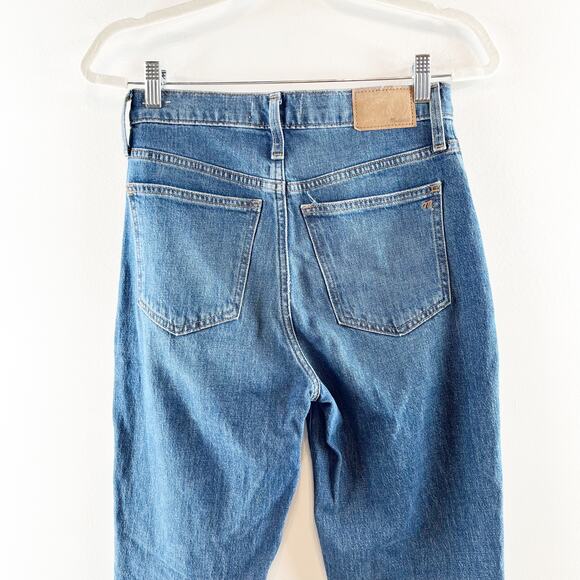 Madewell High Rise Raw Hem Perfect Vintage Jeans Blue 25 - Picture 9 of 12